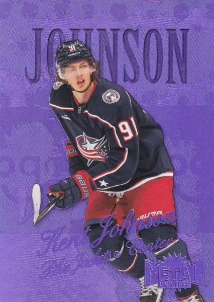 insert RC karta KENT JOHNSON 22-23 Metal Universe 98-99 Retro Rookies Purple Spectrum /199